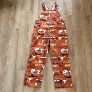 Texas Longhorns Men's XL Overalls Bib Repeat All Over Print FOCO NCAA